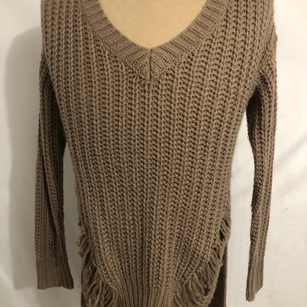 Womens Tan GUESS Sweater. Size XS.
